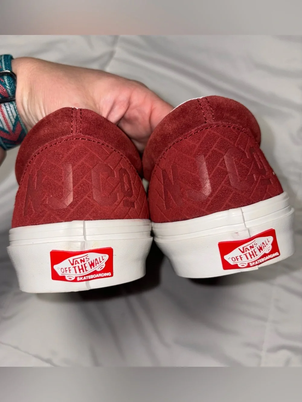 Vans x NJ Skateshop Sayre and Fisher Brick Co. Slip-Ons SIZE 10 New Jersey